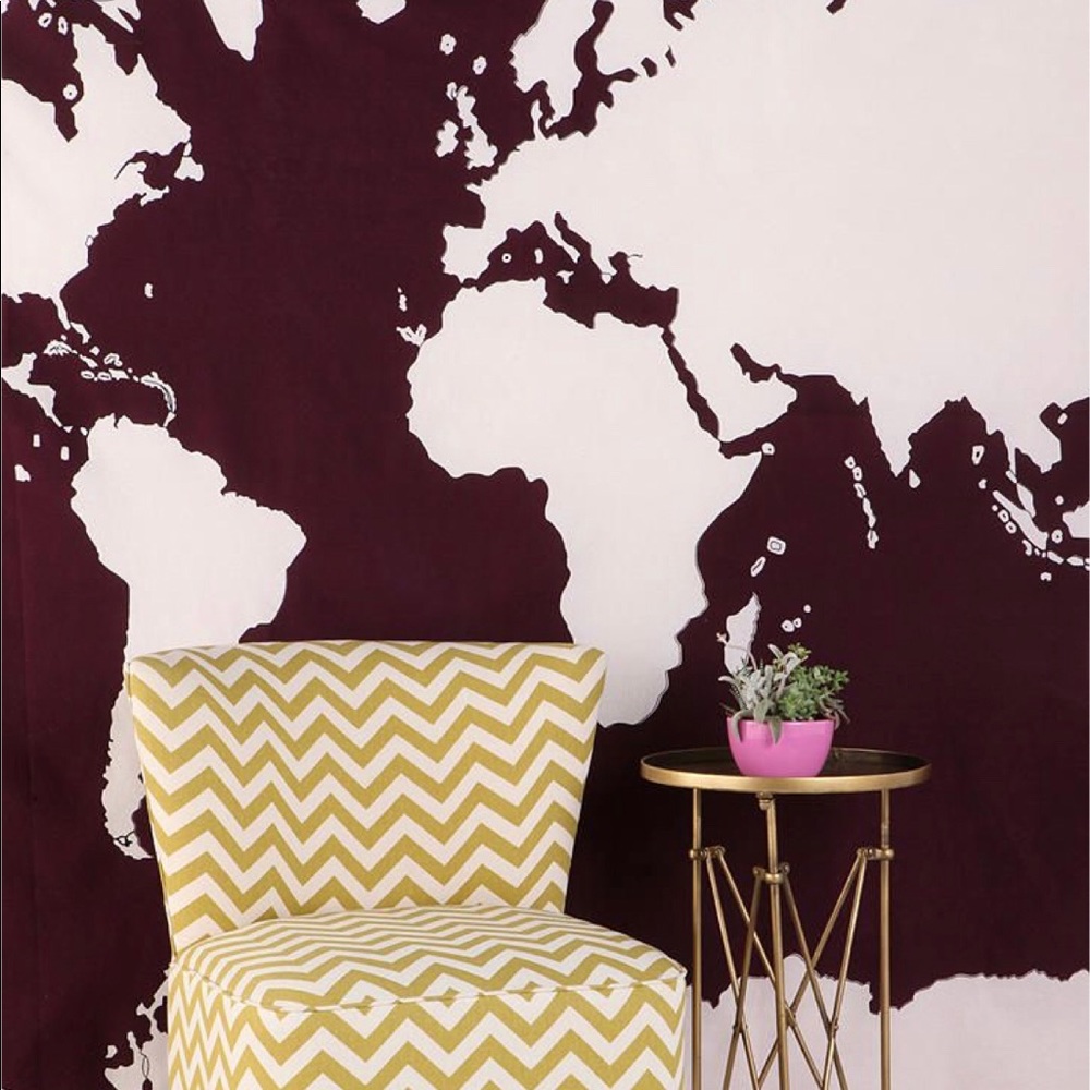 World Map Tapestry
